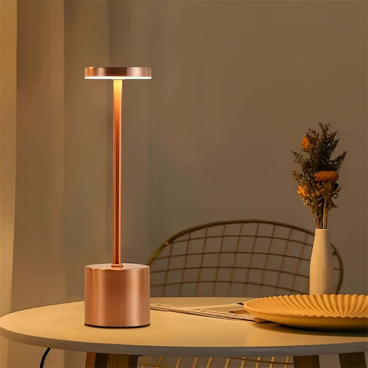 ORADO Modern Touch Control Table Lamp, Portable Rechargeable Desktop Light, Ambient Dimmable LED Decorative Night Light.