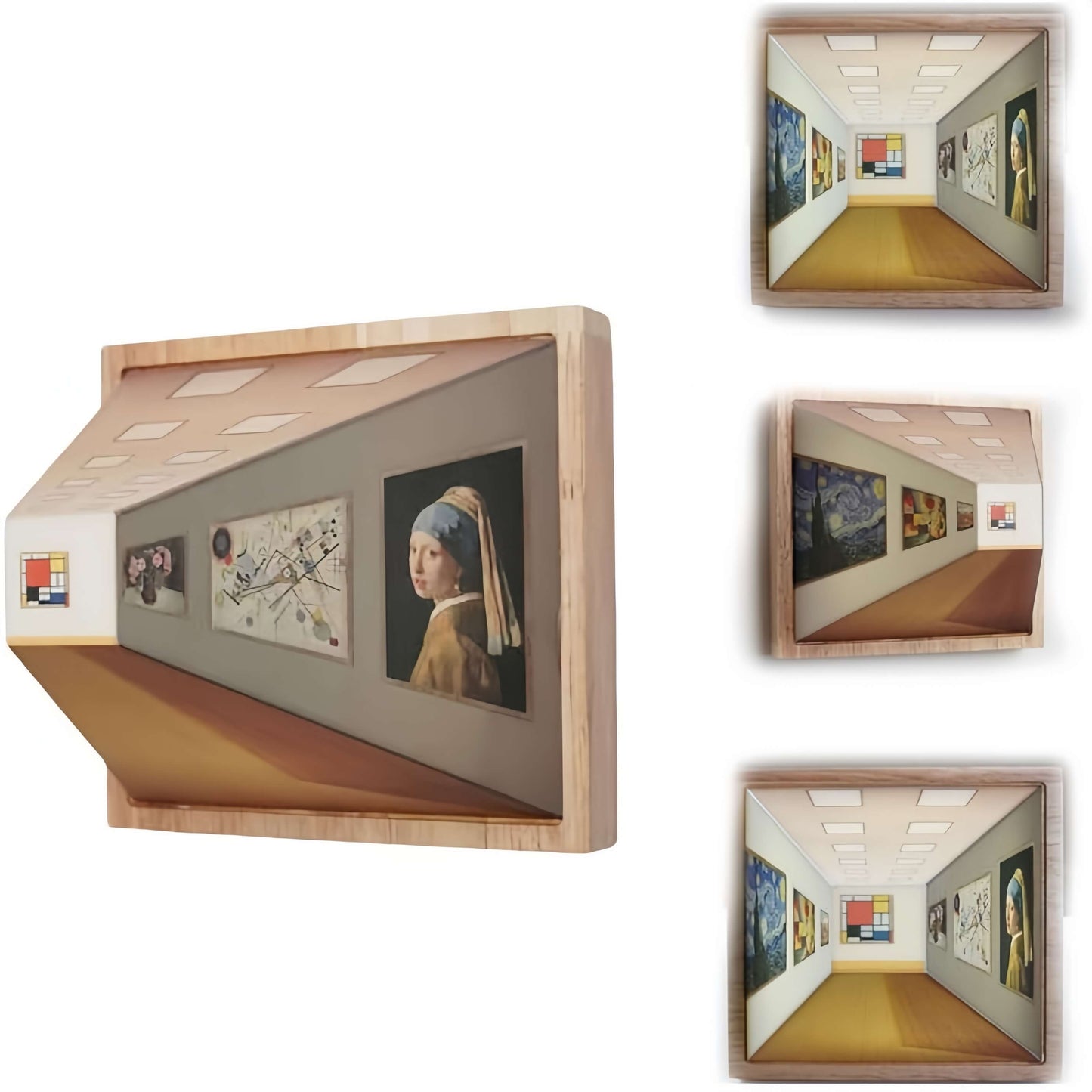 Solid Wood 3D Art Lamp