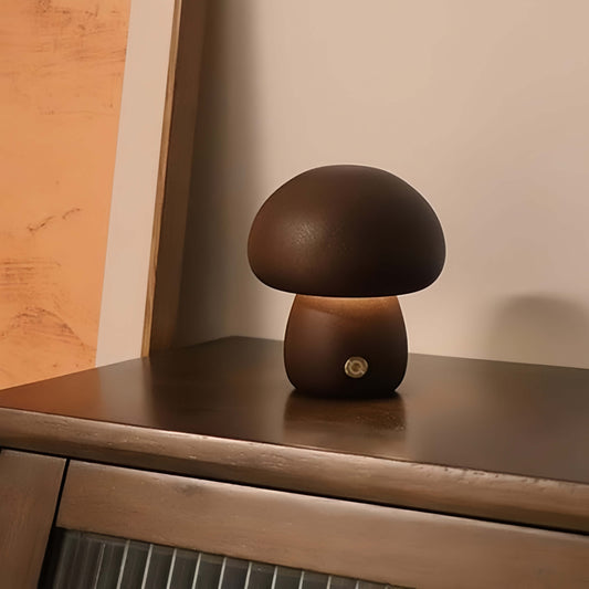 ORADO USB Wood Lamp Mushroom Shape Night Light Multicolor Night Lamp Ambient Lighting