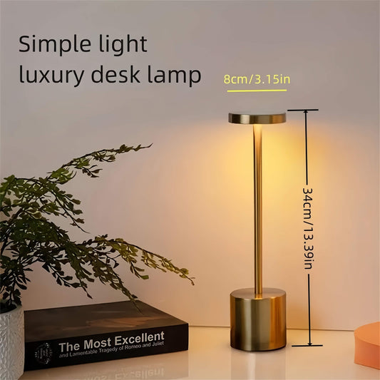 ORADO Modern Touch Control Table Lamp, Portable Rechargeable Desktop Light, Ambient Dimmable LED Decorative Night Light.