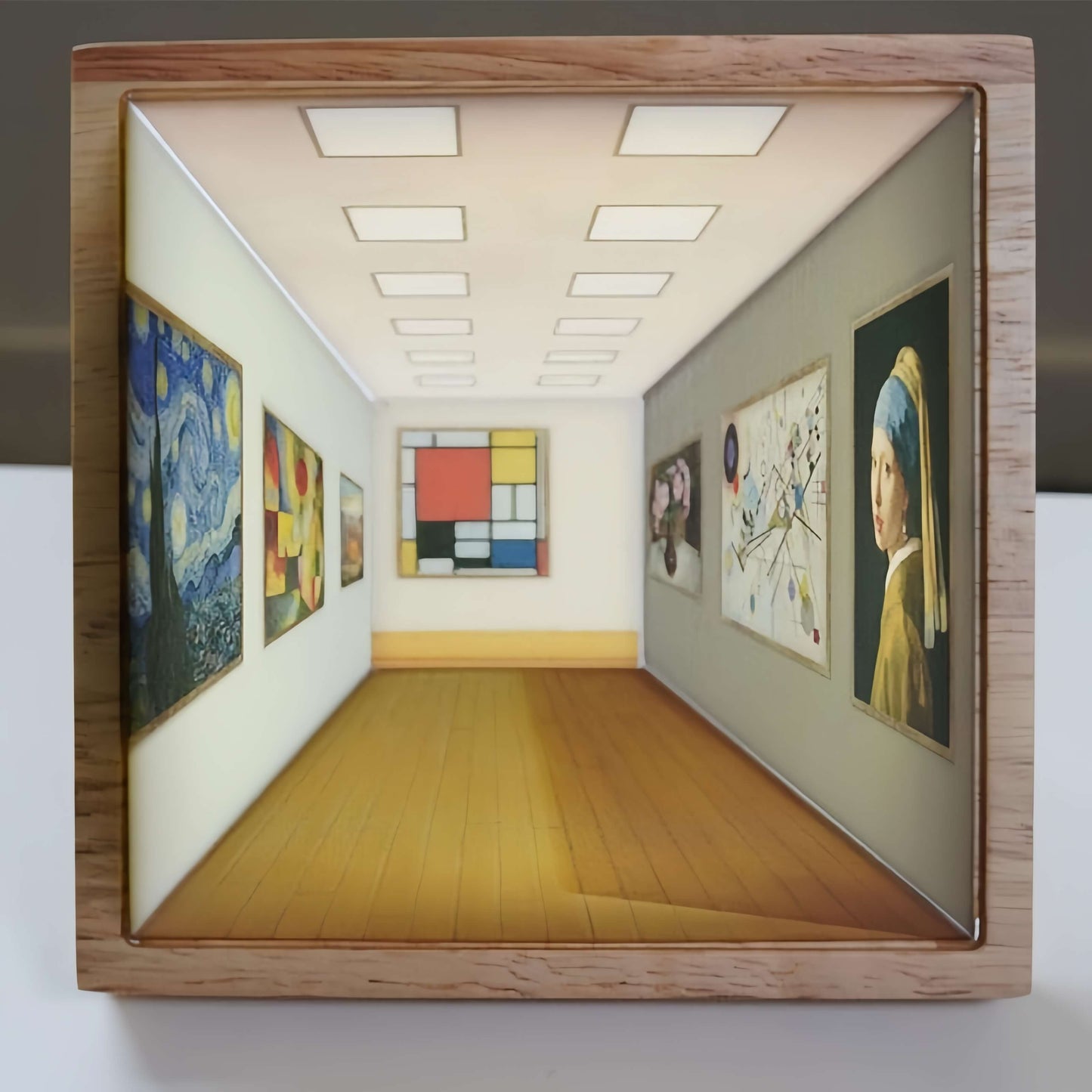 Solid Wood 3D Art Lamp