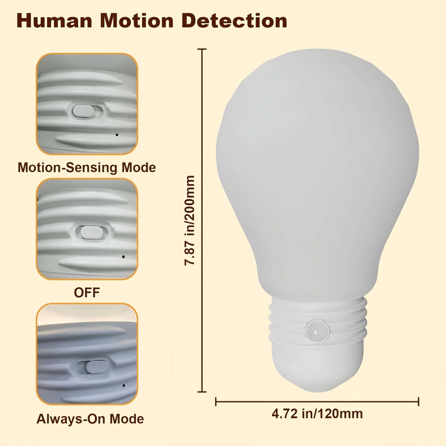 Oversized Bulb Sensor Lamp