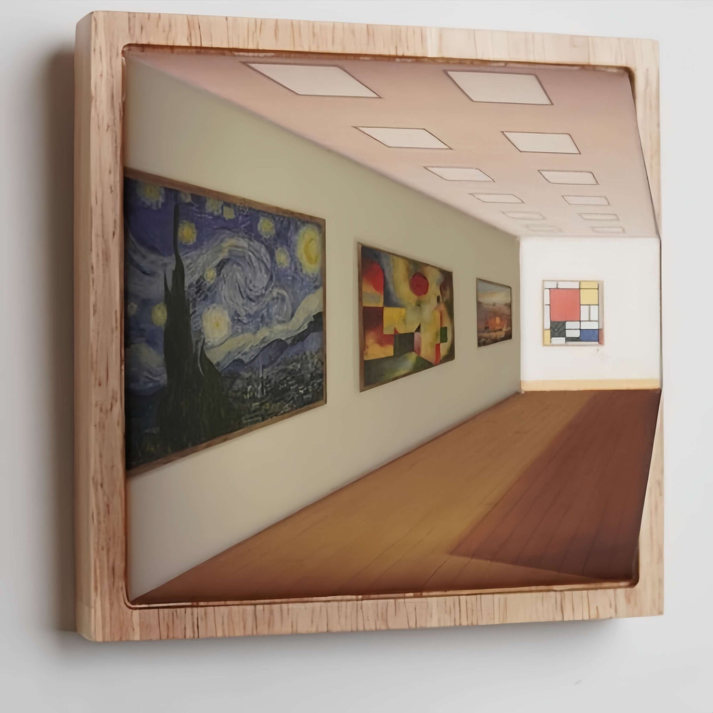 Solid Wood 3D Art Lamp