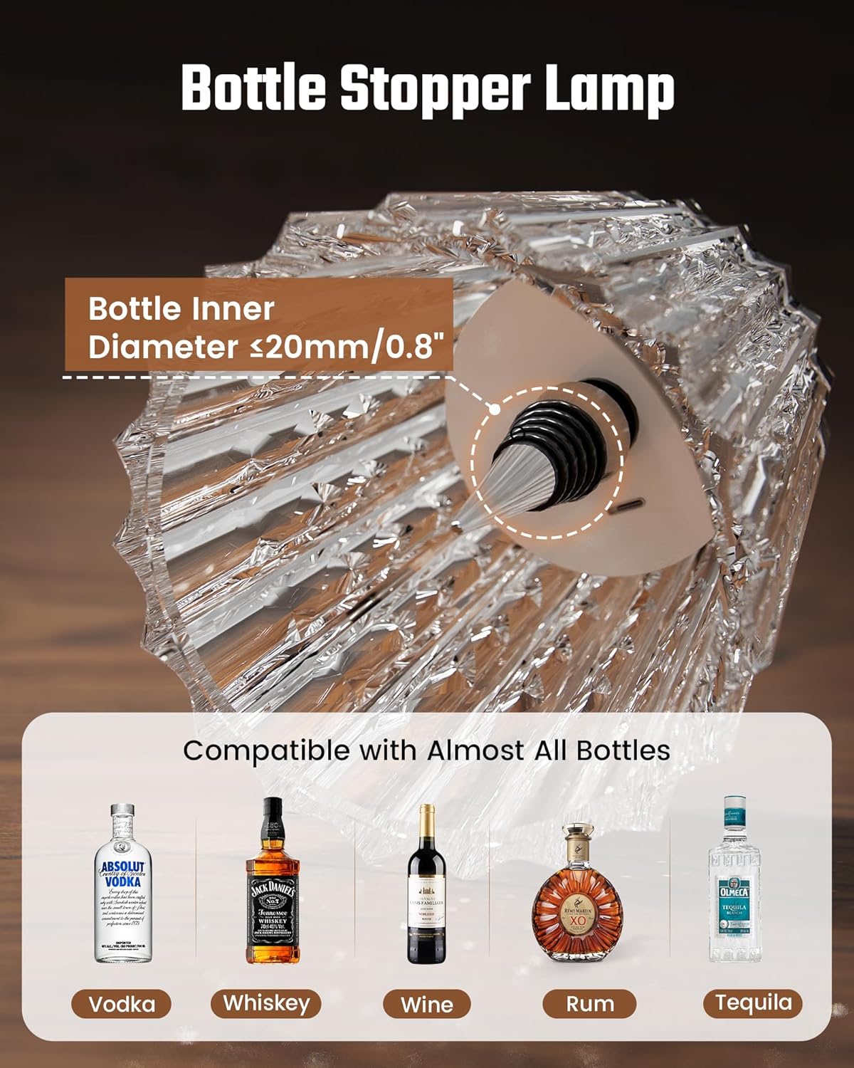 Portable Bottle Top Atmosphere Lamp