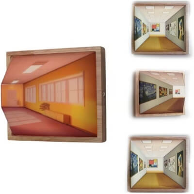 ORADO 3D Naked Eye Visual Night Light, Three Dimensional Visual Effect LED Lights, Wall Mounted Design Night Light for Wall