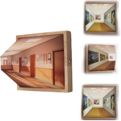 Solid Wood 3D Art Lamp